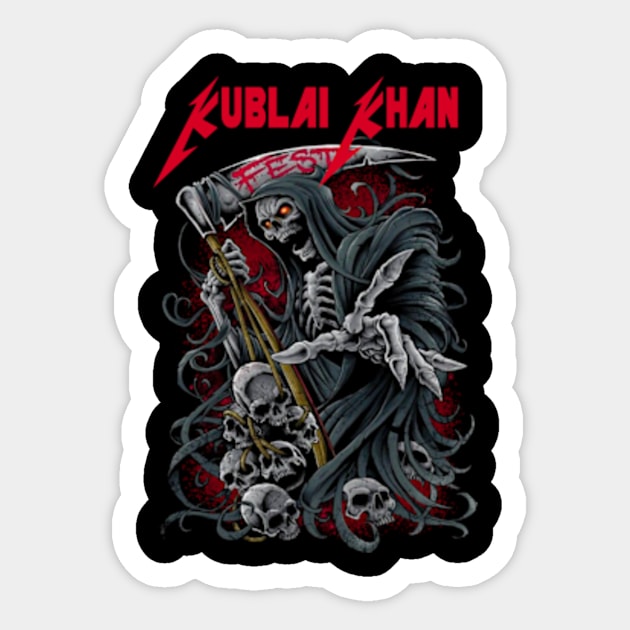 KUBLAI KHAN VTG Sticker by rdsgnnn